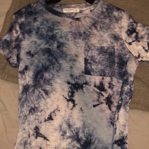 Blue nice dress shirt.